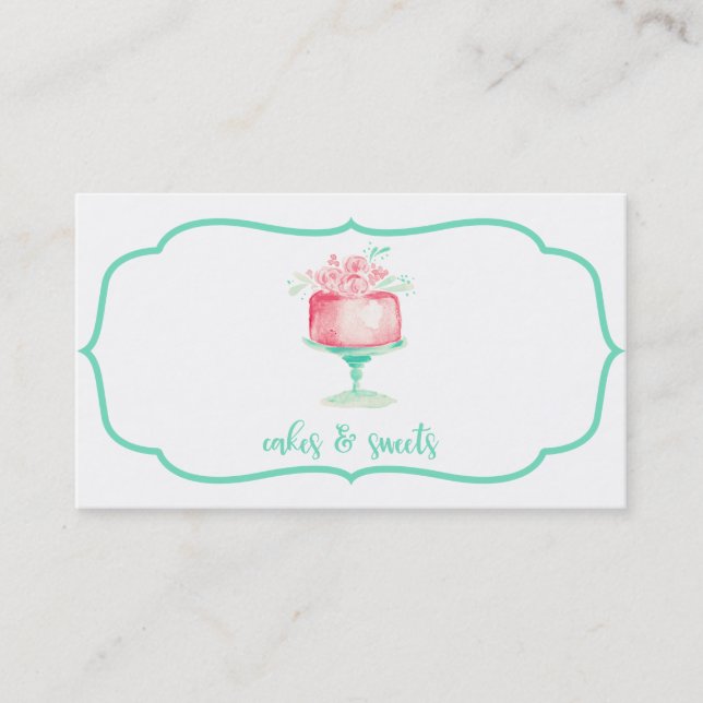 ★ Cakes & Sweets Custom Business Card (Front)