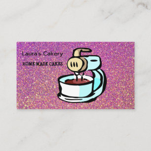 Cakes & Sweets Home Bakery Dripping Gold B Business Card