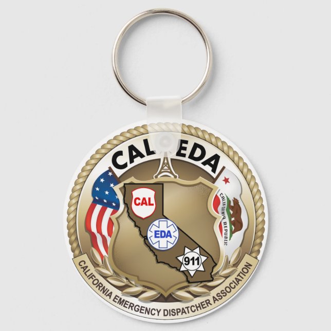 CAL-EDA Logo Keychain (Large Logo) (Front)