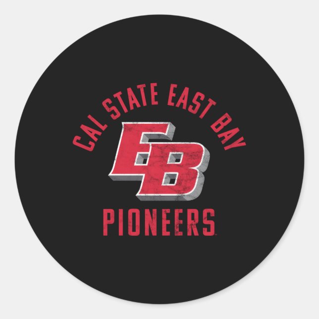 Cal State East Bay Csueb Pioneers Large Classic Round Sticker (Front)