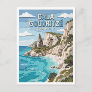 Cala Goloritzé Baunei Italy Postcard