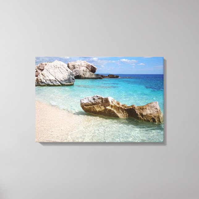 Cala Mariolu beach, Sardinia canvas print (Front)