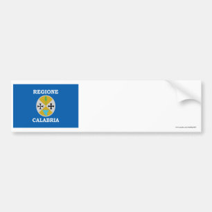 Calabria flag bumper sticker