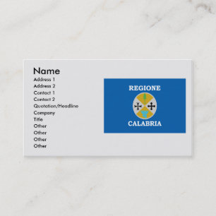 Calabria, Italy Business Card