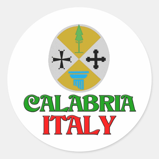 Calabria Italy Classic Round Sticker (Front)