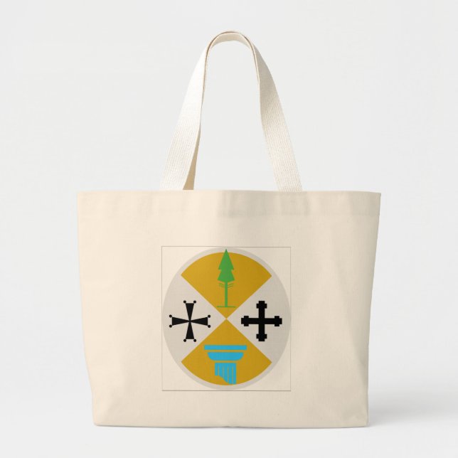 Calabria (Italy) Coat of Arms Large Tote Bag (Front)