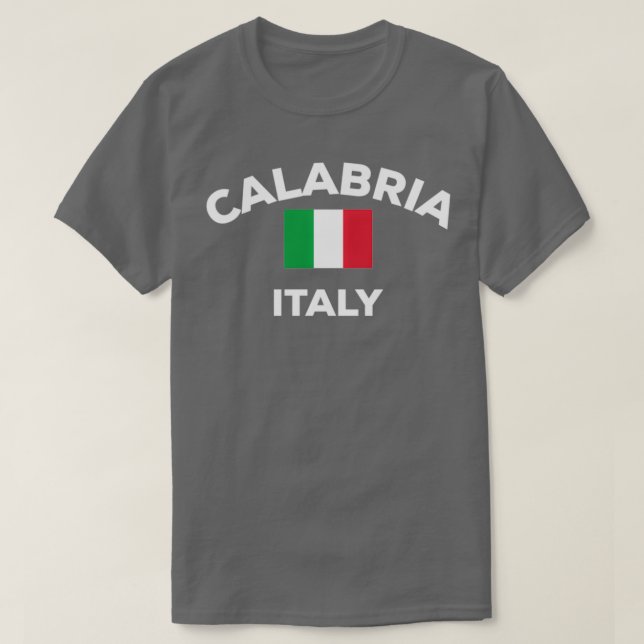 Calabria Italy Italia Italian Flag Home City Touri T-Shirt (Design Front)