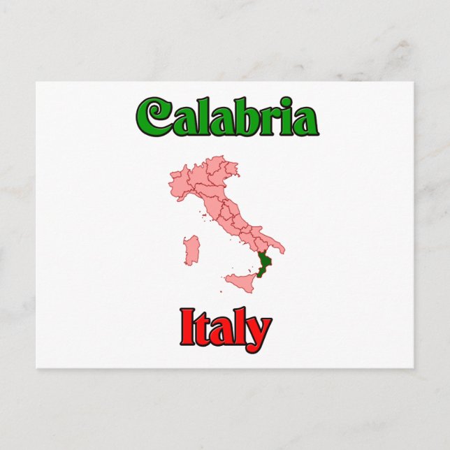 Calabria Italy Postcard (Front)