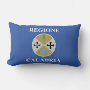 calabria regione region flag italy county magnets lumbar cushion