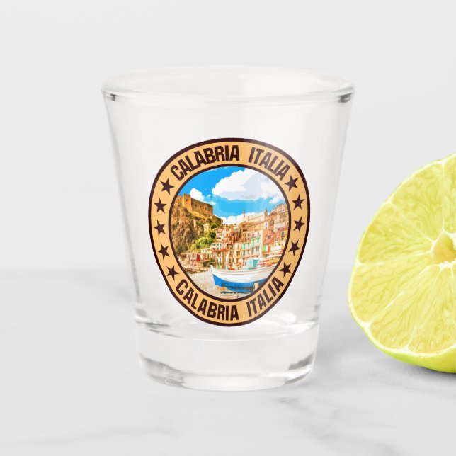 Calabria                                           shot glass (Front)