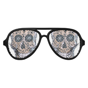 Calaca Dia de los Muertos Aviator Sunglasses