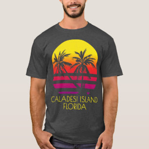 Caladesi Island Florida Vintage Tropical Sunset Pa T-Shirt