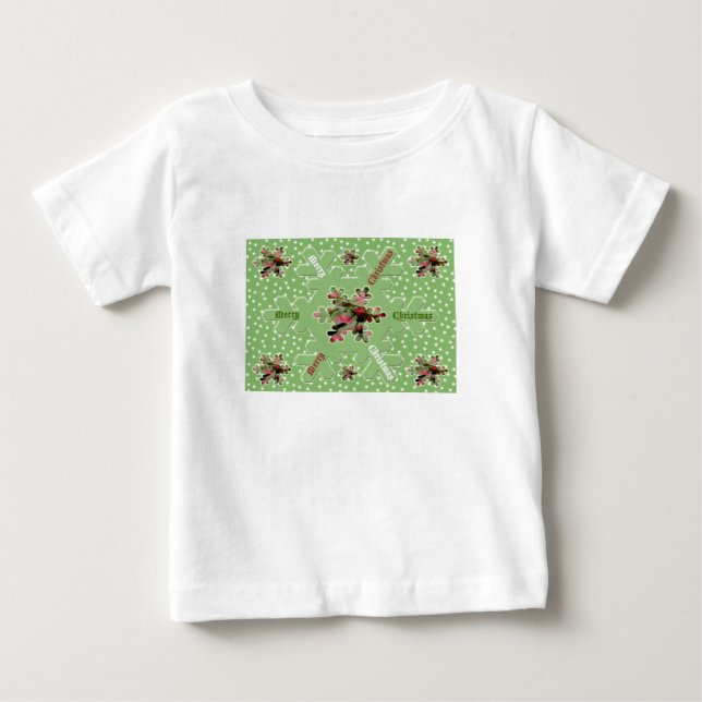 Caladium Merry Christmas Infant T-Shirt (Front)