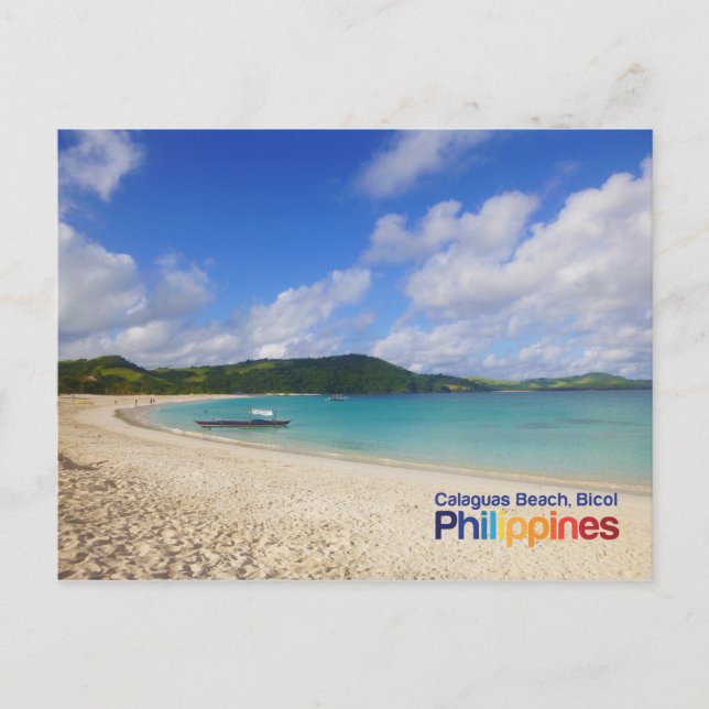 Calaguas Beach Bicol Philippines Postcard (Front)