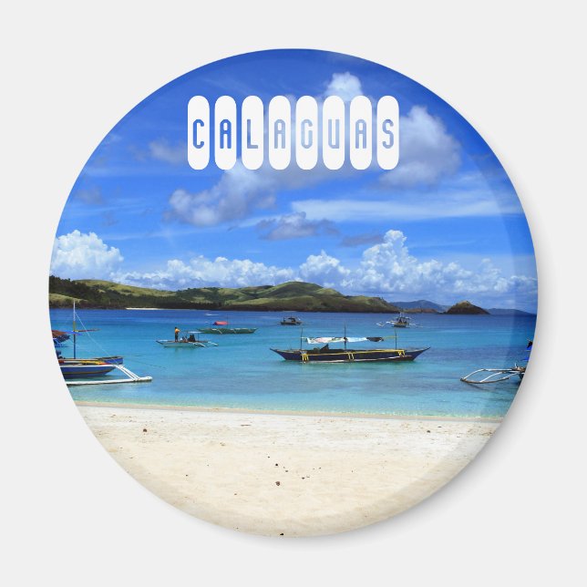 Calaguas Beach in Camarines Philippines Magnet (Front)