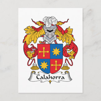 Calahorra Family Crest Postcard