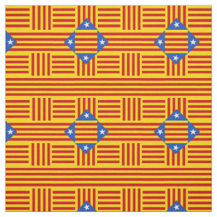Calalonia & Catalan Flag fashion, travel/sports v3 Fabric