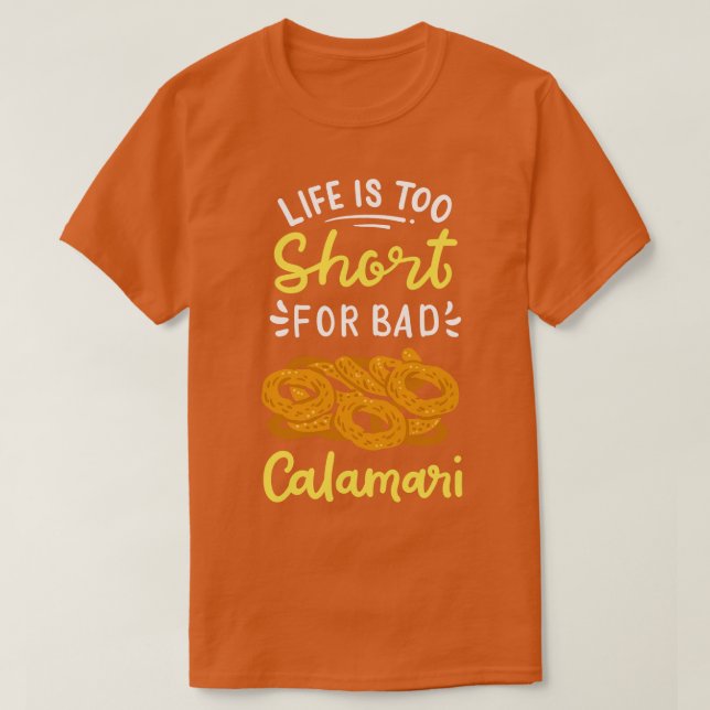 Calamari Squid Seafood T-Shirt (Design Front)
