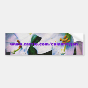 Calamityjan lilies bumper sticker