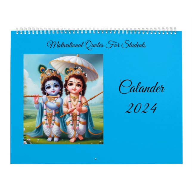 Calander 2024 Motivational quotes of Bhagawad Gita Calendar (Cover)