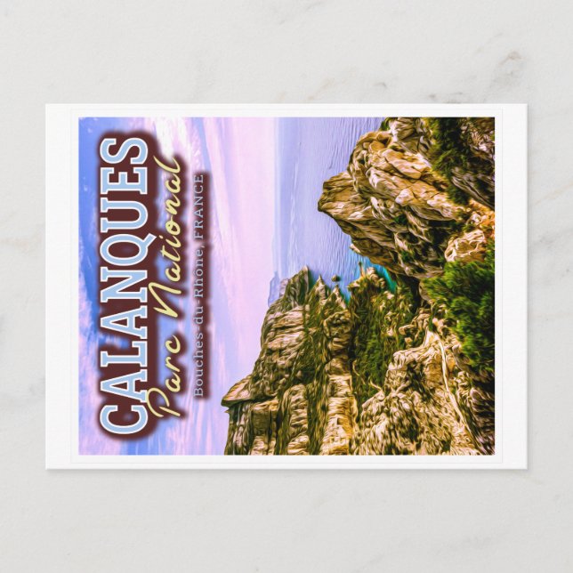 CALANQUES NATIONAL PARK - BOUCHES DU RHONE FRANCE  POSTCARD (Front)