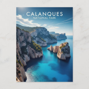 Calanques National Park France Travel Postcard
