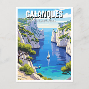 Calanques National Park France Travel Postcard