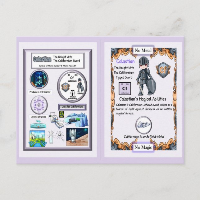 Calastian - Knight Californium Sword Postcard (Front)