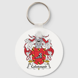 Calatayud Family Crest Key Ring