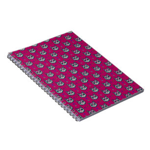 Calavera Cat Art Pattern Notebook