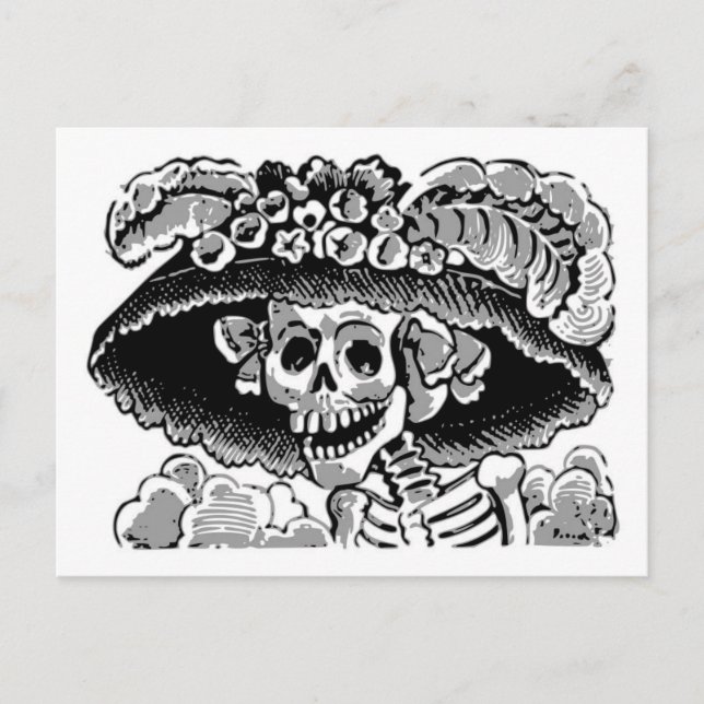 Calavera catrina Postcard (Front)