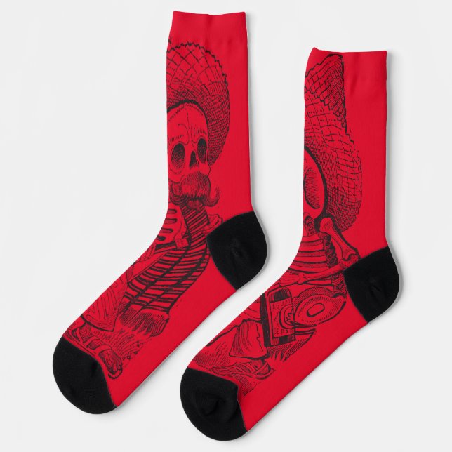 Calavera in Red Socks (Left)