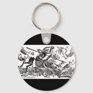 "Calavera of Don Quixote" circa early 1900's Key Ring