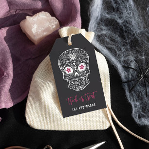 Calavera Skull Personalised Halloween Gift Tags