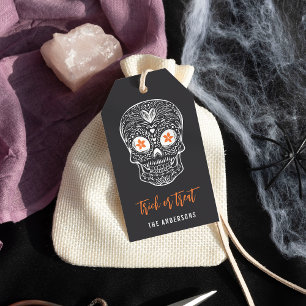 Calavera Skull Personalised Halloween Gift Tags