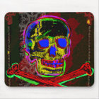 Calavera Skull pGeek NFT Art Red Black Blue
