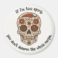 Calavera Sugar Skull Spicy Kitchen Fridge Magnet