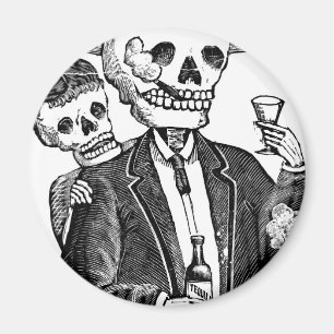 Calaveras from Guadalajara, Mexico Magnet
