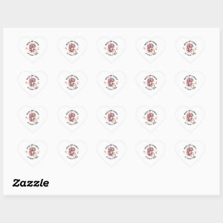 Calcomania, Heart shape with motivational phrase Sticker