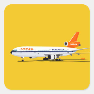 Calcomanía Viasa DC-10 Square Sticker