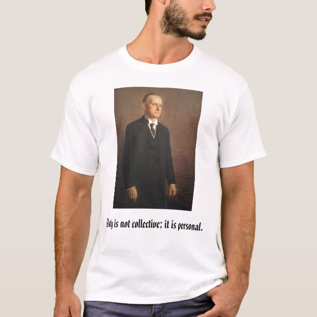 calcool, Calvin Coolidge T-Shirt (Front)