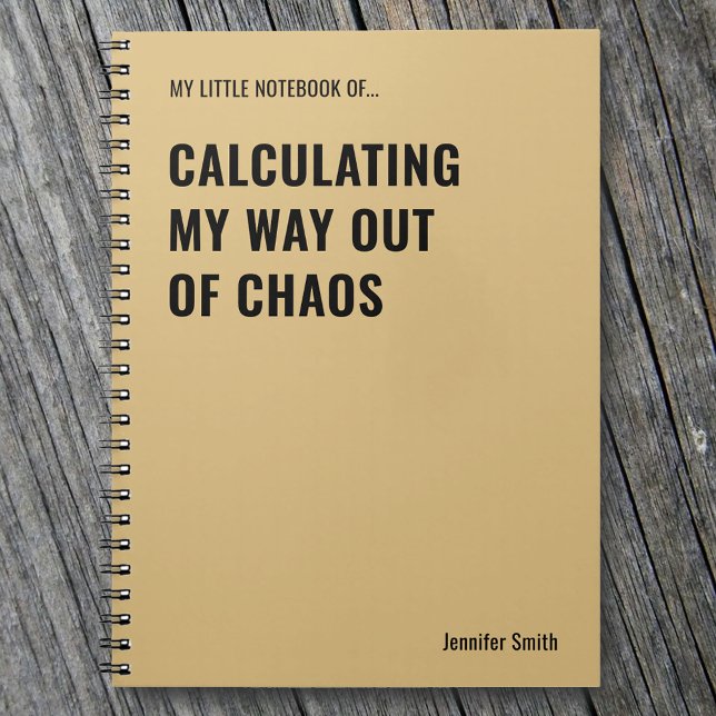 Calculating My Way Out of Chaos Office Notebook (Creator Uploaded)