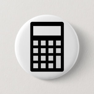 Calculator 6 Cm Round Badge
