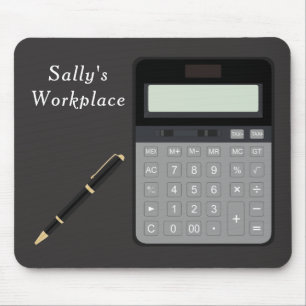 Calculator and Pen Mouse Pad