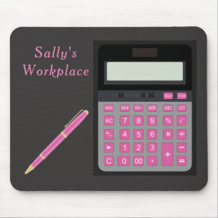 Calculator and Pen Mouse Pad