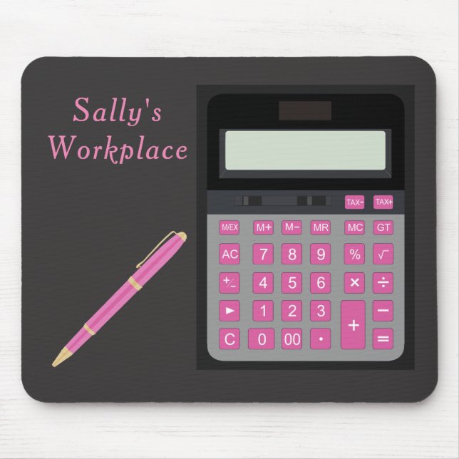 Calculator and Pen Mouse Pad (Front)