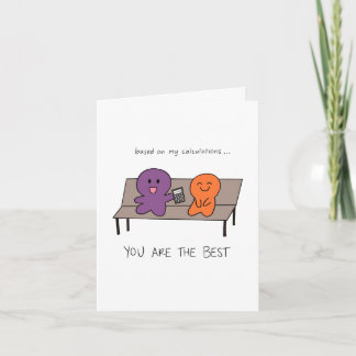 calculator best friend card