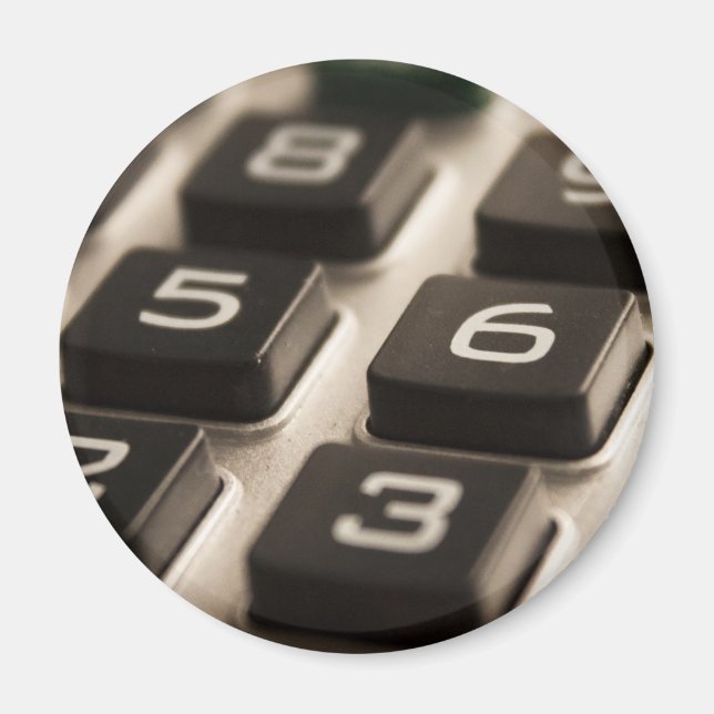 "Calculator Close-Up" Magnet (Front)