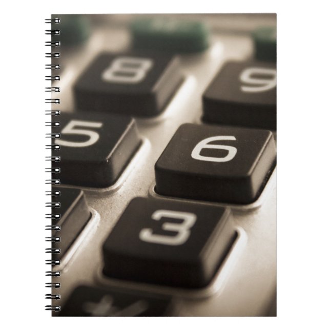 "Calculator Close-Up" Notebook (Front)