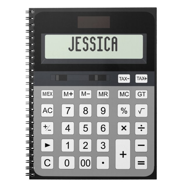 Calculator graphic notebook (Front)